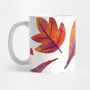 Hand Drawn Fall Leaves Cozy Autumn Mug